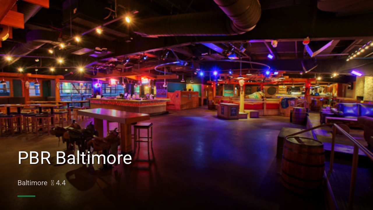 PBR Baltimore - Sports Bars in Baltimore