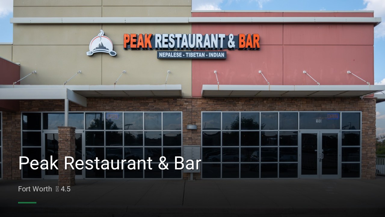 Peak Restaurant & Bar - Sports Bars in Fort Worth