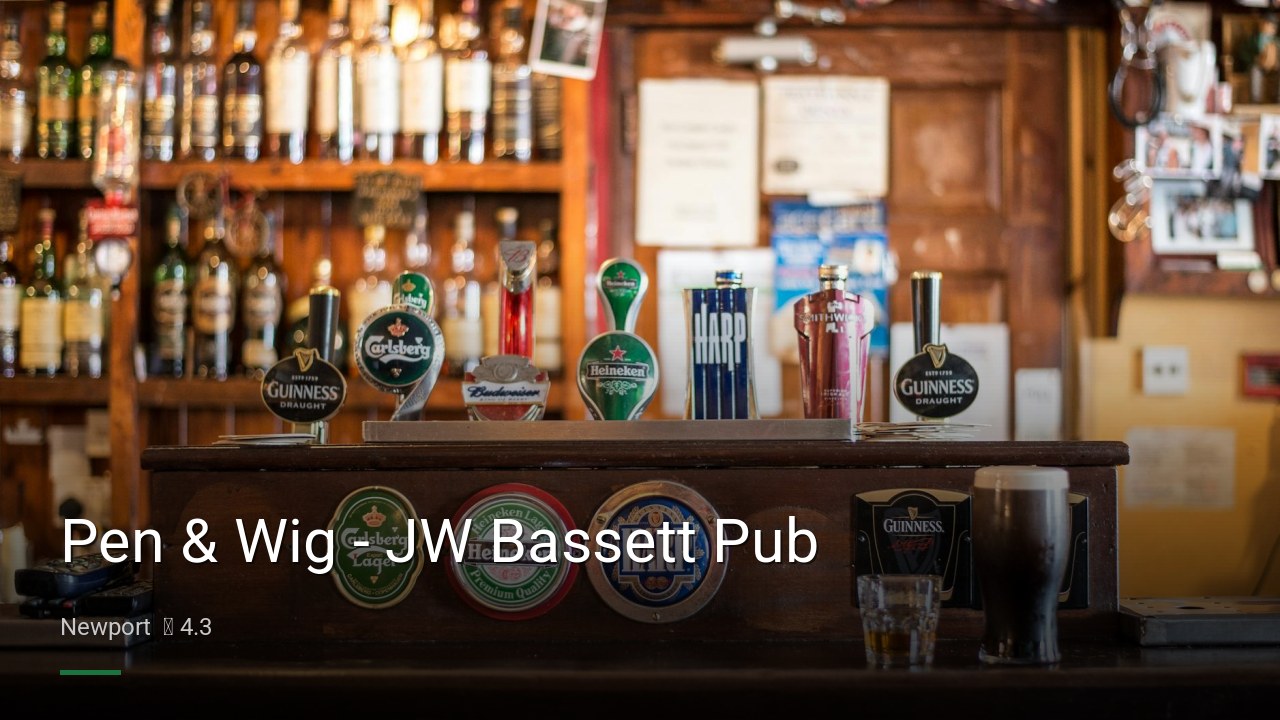 Pen & Wig – JW Bassett Pub — Pubs in Newport