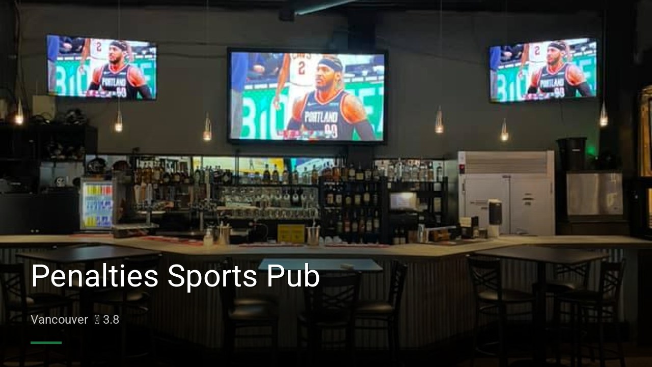 Penalties Sports Pub - Sports Bars in Vancouver