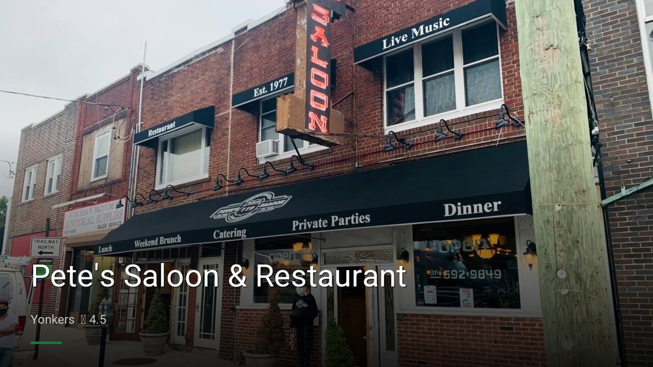 Pete's Saloon & Restaurant - Sports Bars in Yonkers