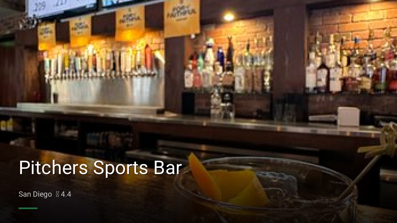 Pitchers Sports Bar - Sports Bars in San Diego