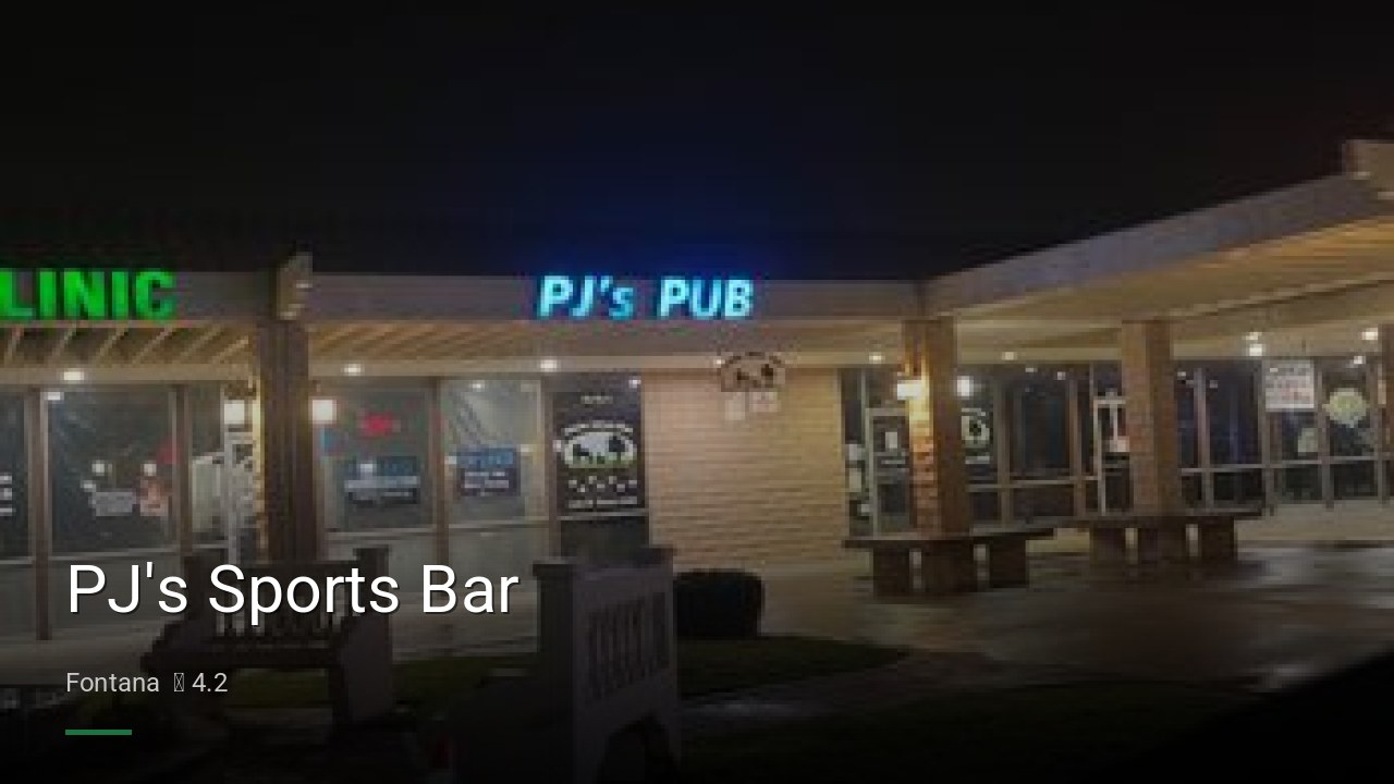 PJ's Sports Bar - Sports Bars in Fontana
