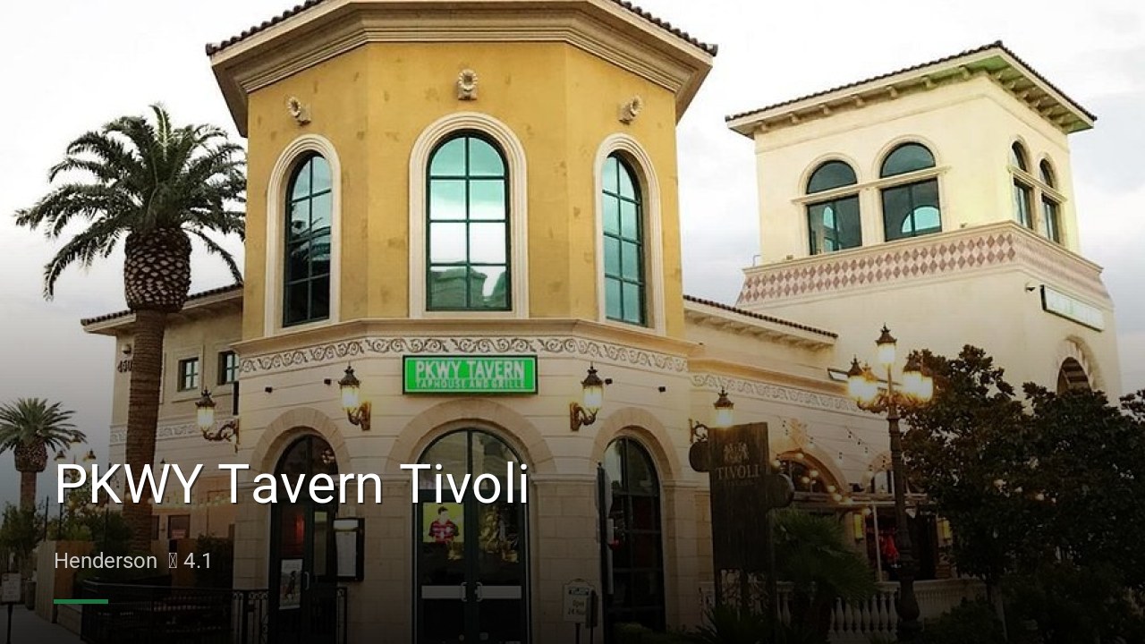 PKWY Tavern Tivoli - Sports Bars in Henderson