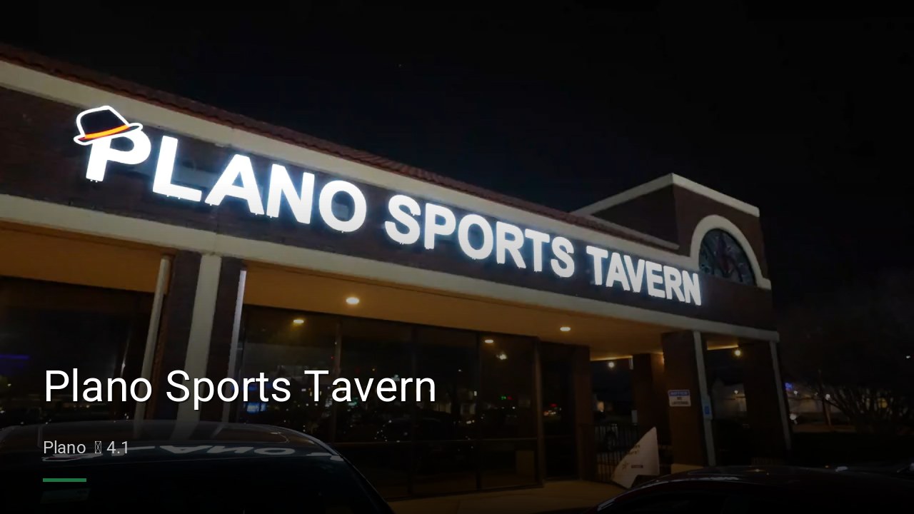 Plano Sports Tavern - Sports Bars in Plano