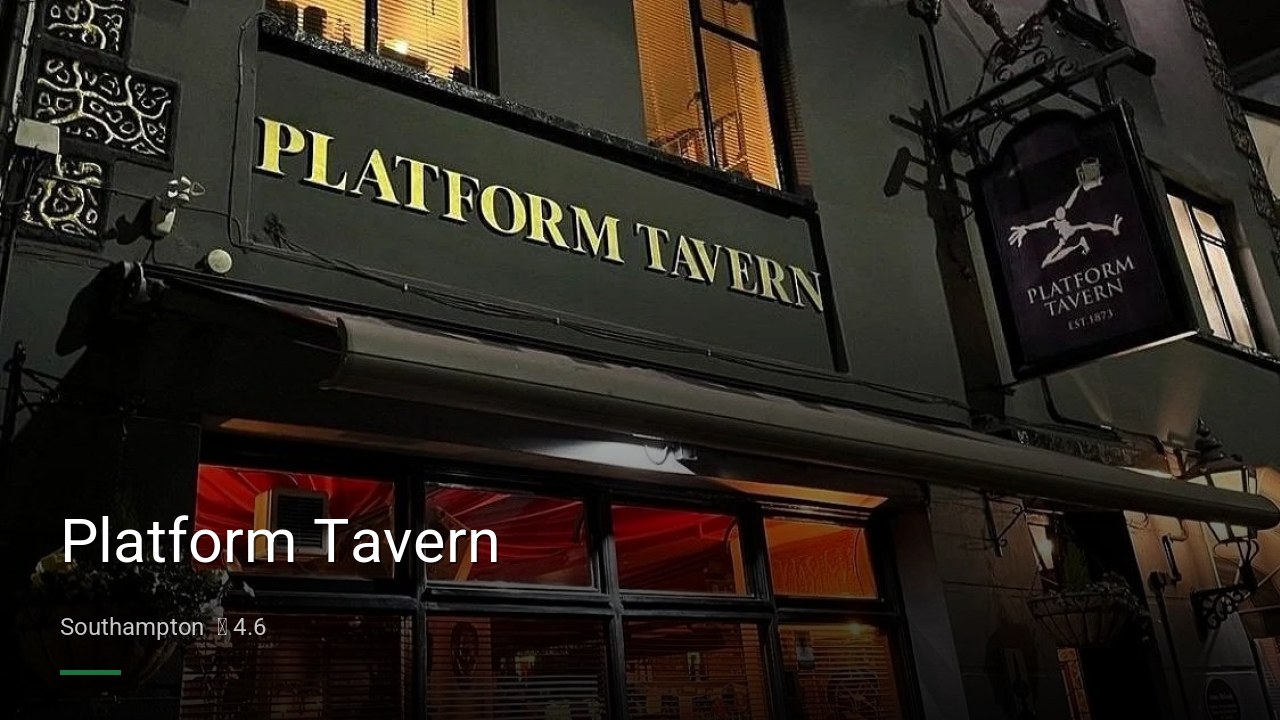 Platform Tavern - Sports Bars in Southampton