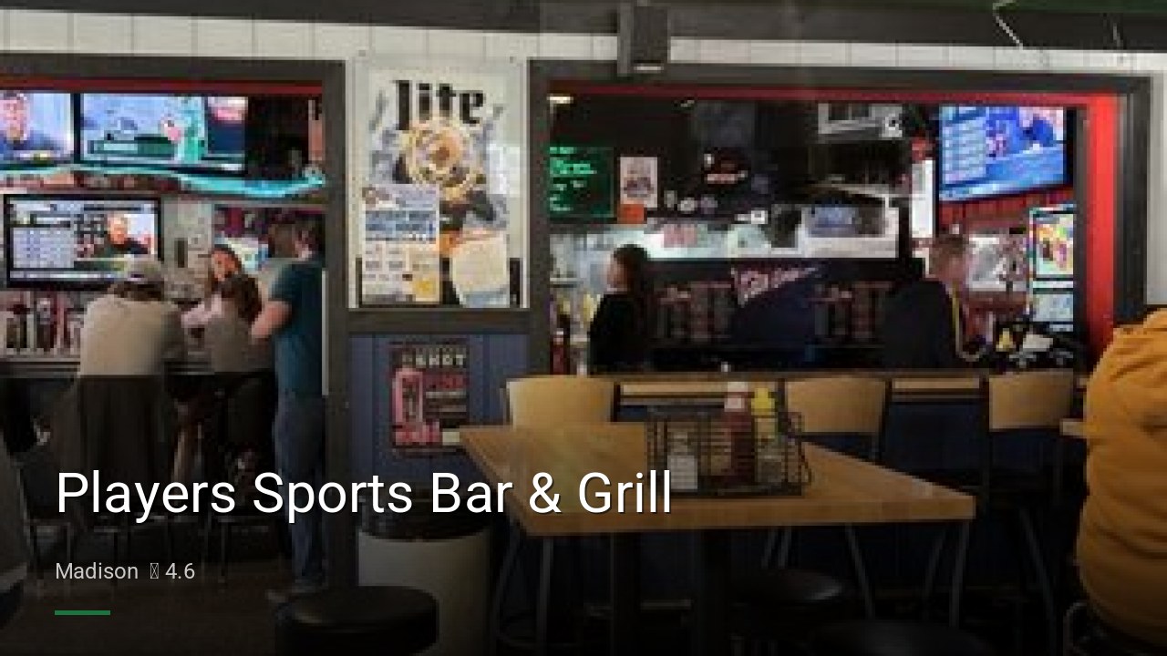 Players Sports Bar & Grill - Sports Bars in Madison