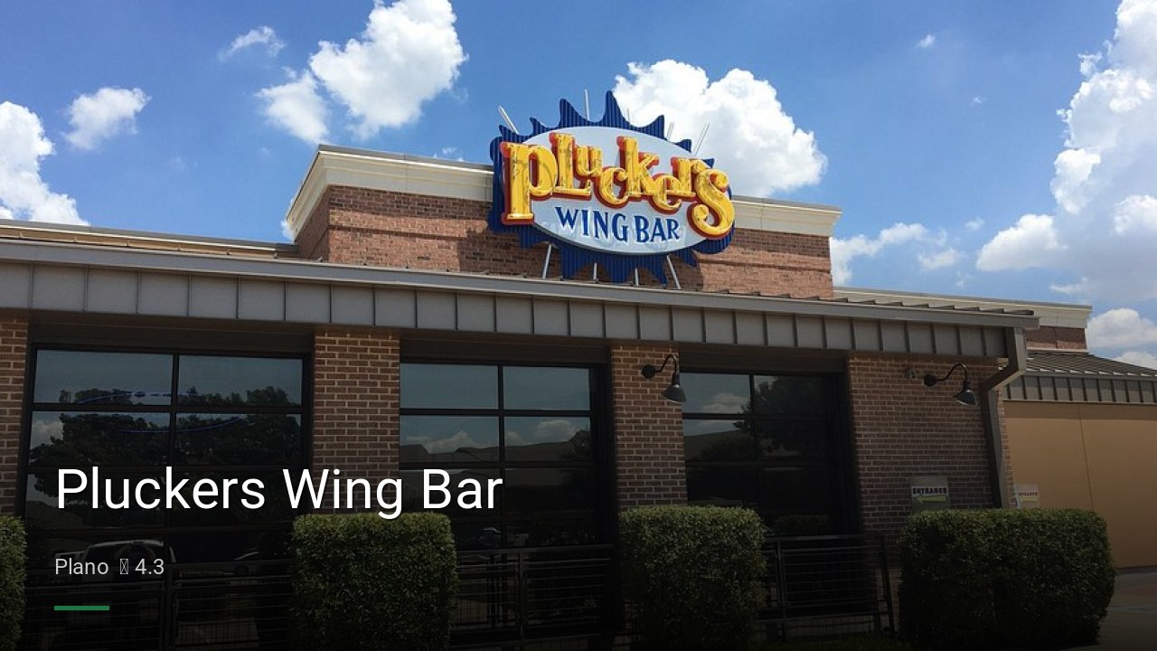 Pluckers Wing Bar - Sports Bars in Plano