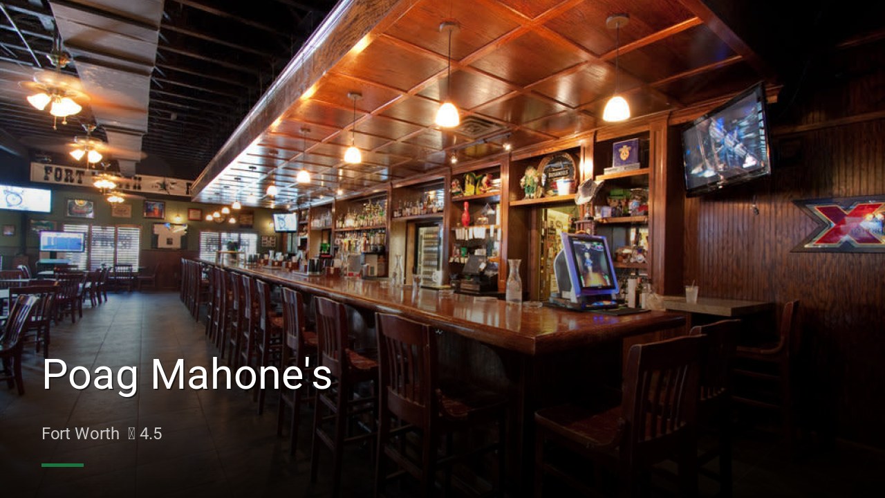 Poag Mahone's - Sports Bars in Fort Worth