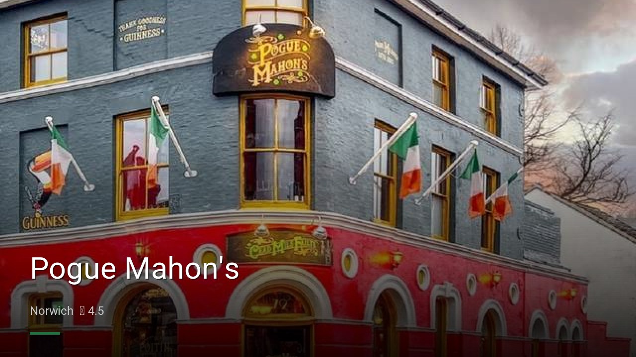 Pogue Mahon's - Sports Bars in Norwich