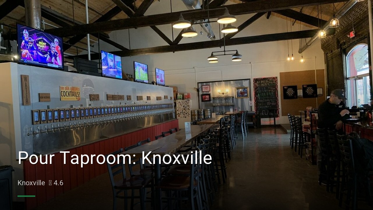 Pour Taproom: Knoxville - Sports Bars in Knoxville