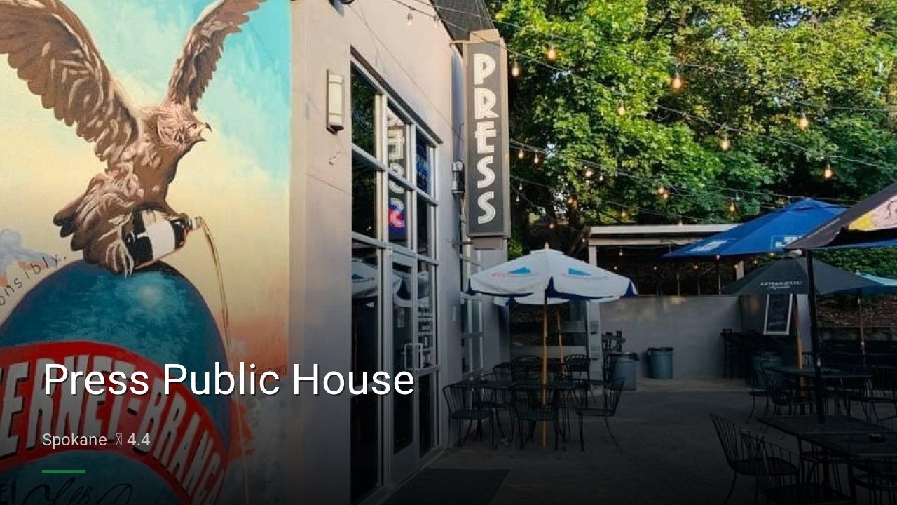 Press Public House - Sports Bars in Spokane