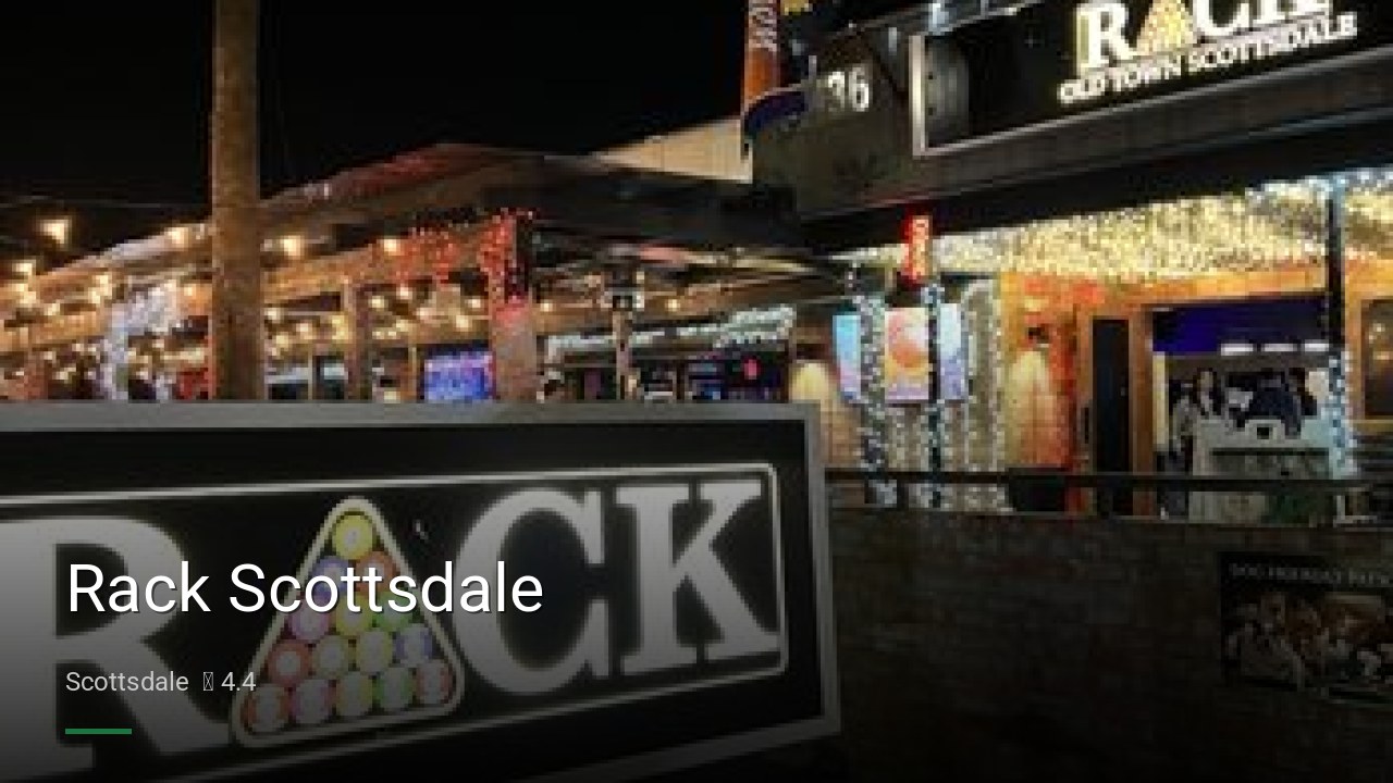 Rack Scottsdale - Sports Bars in Scottsdale