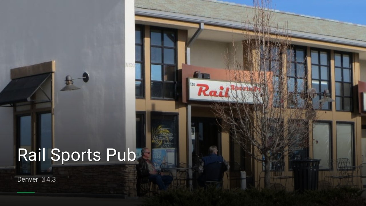 Rail Sports Pub - Sports Bars in Denver