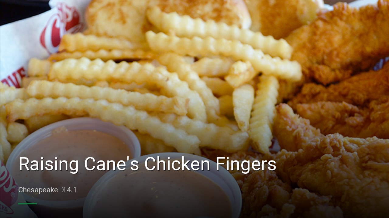 Raising Cane's Chicken Fingers - Sports Bars in Chesapeake