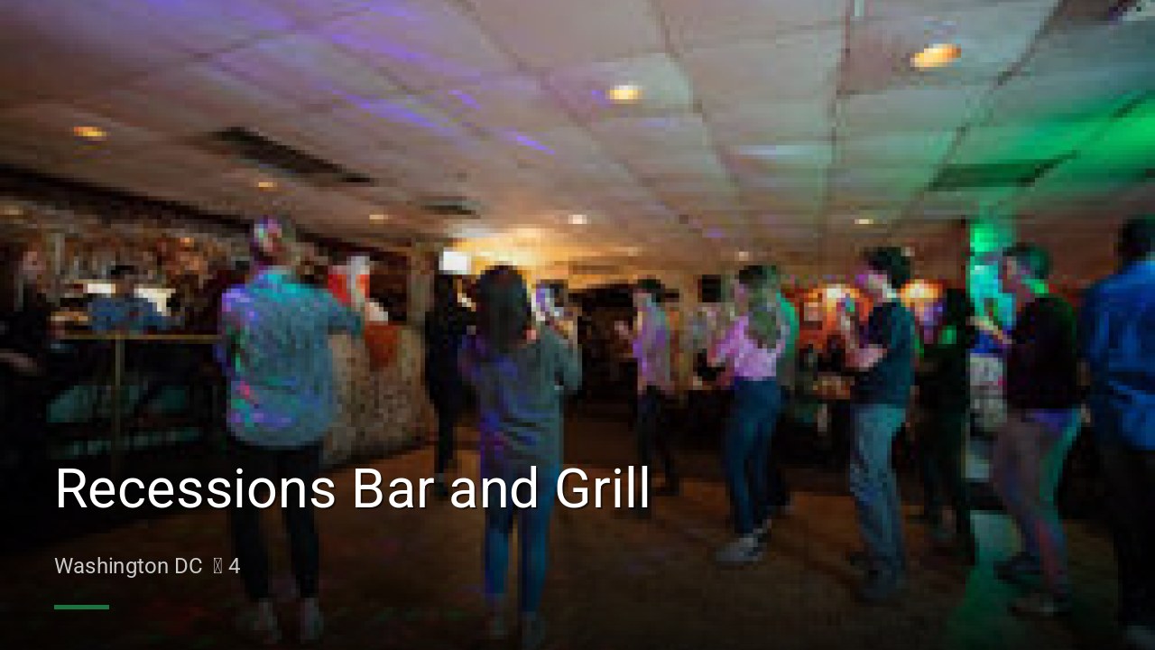 Recessions Bar and Grill - Sports Bars in Washington DC