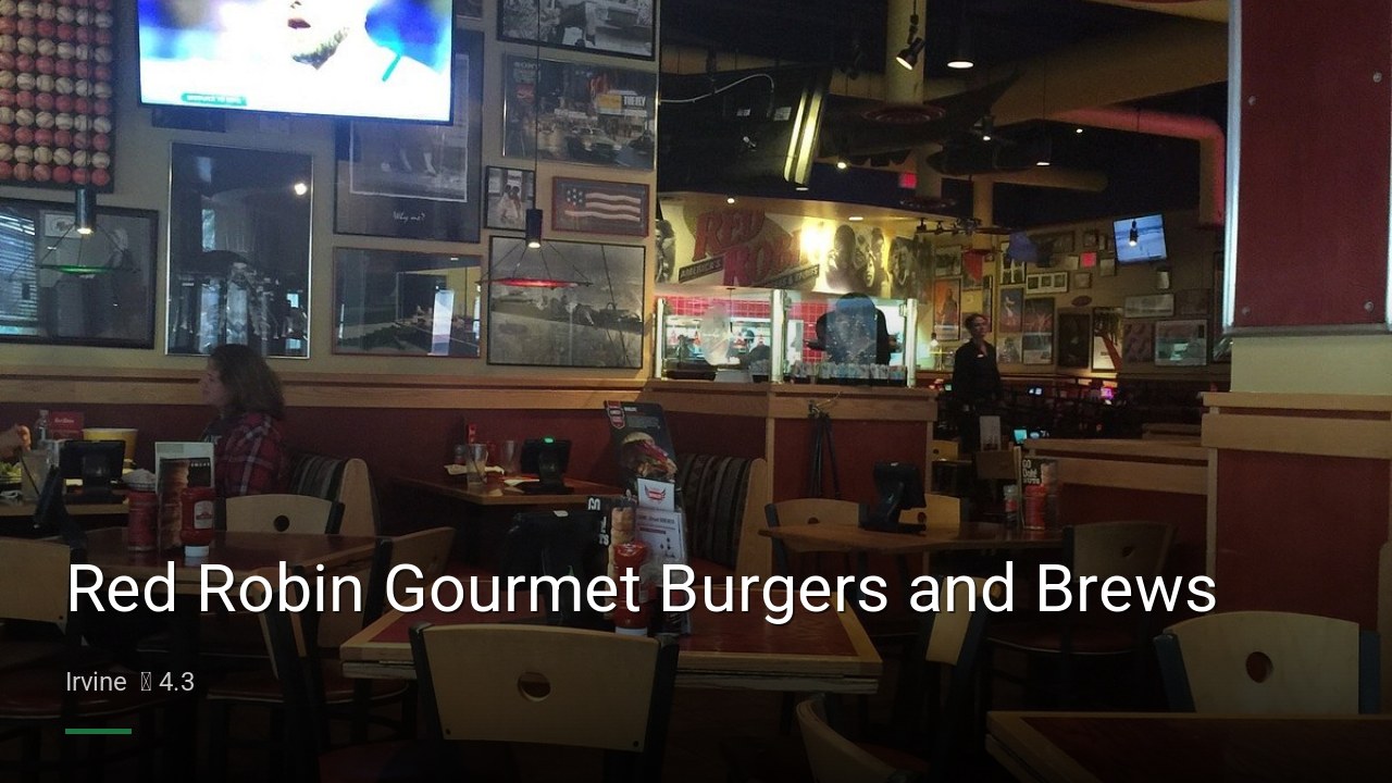 Red Robin Gourmet Burgers and Brews - Sports Bars in Irvine