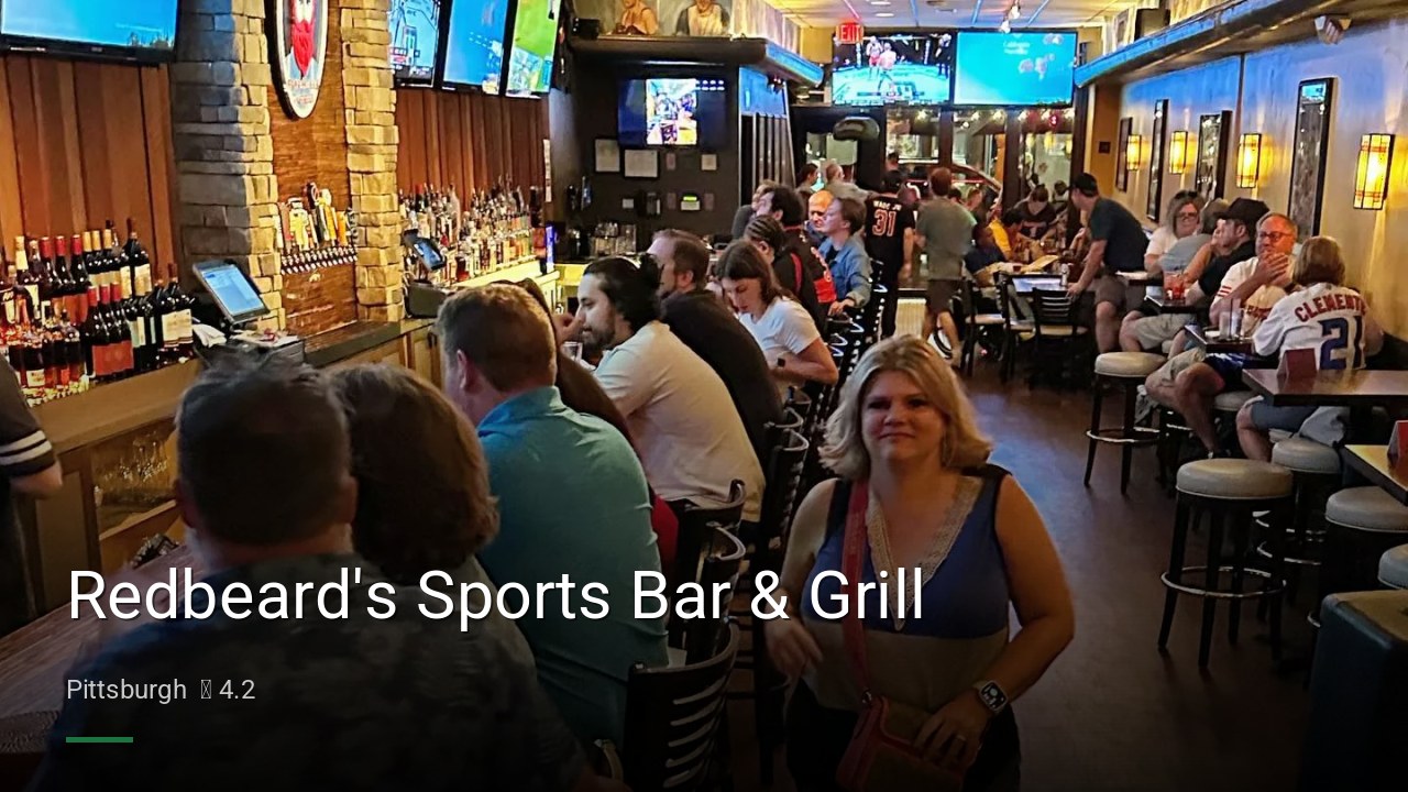 Redbeard's Sports Bar & Grill - Sports Bars in Pittsburgh