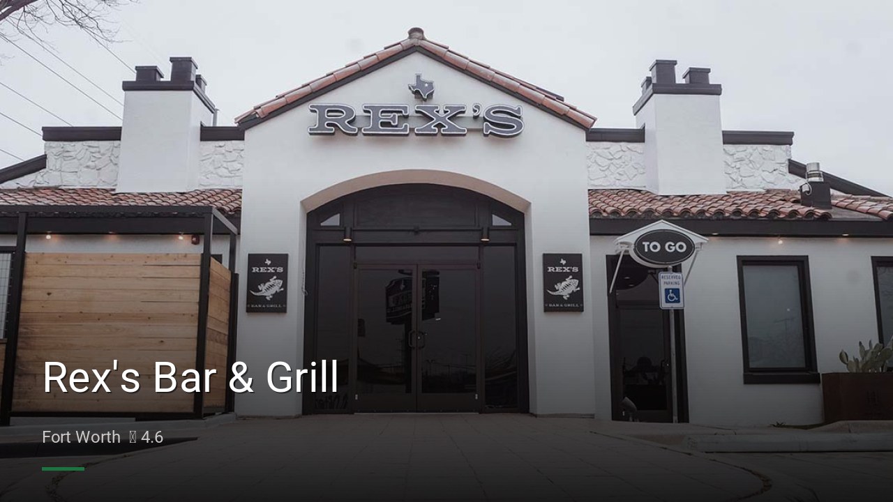 Rex's Bar & Grill - Sports Bars in Fort Worth