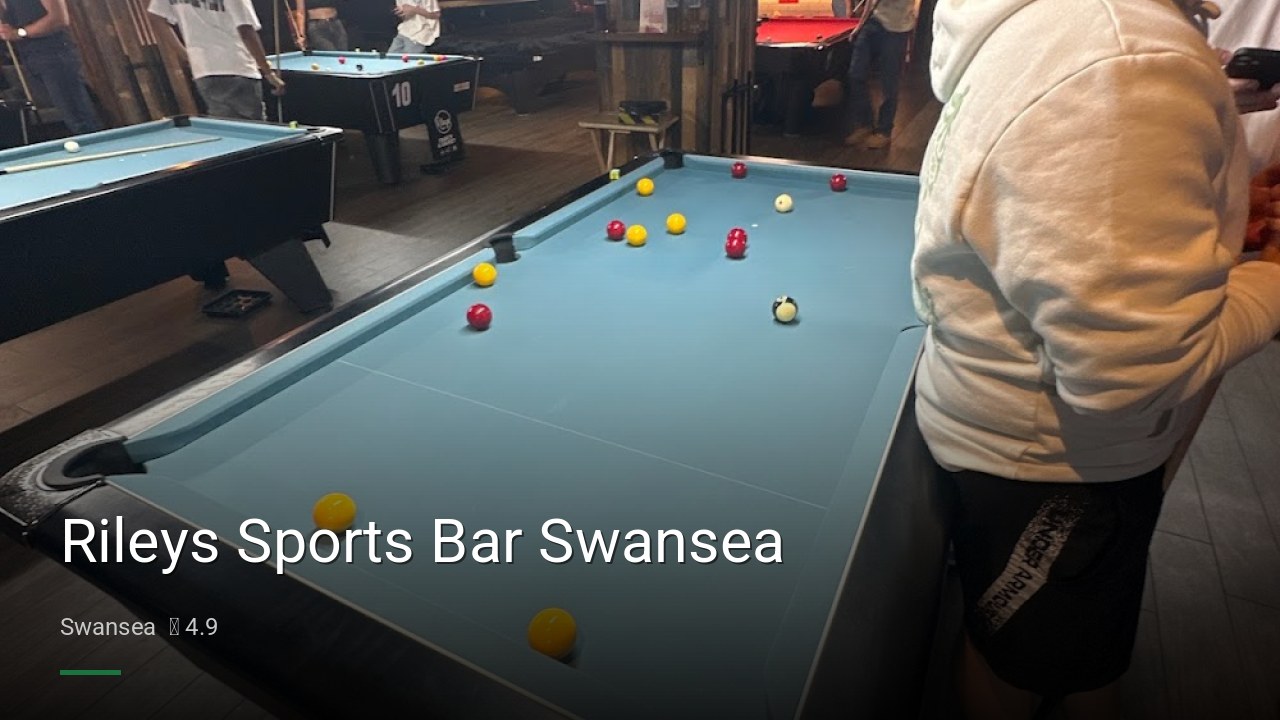 Rileys Sports Bar Swansea - Sports Bars in Swansea