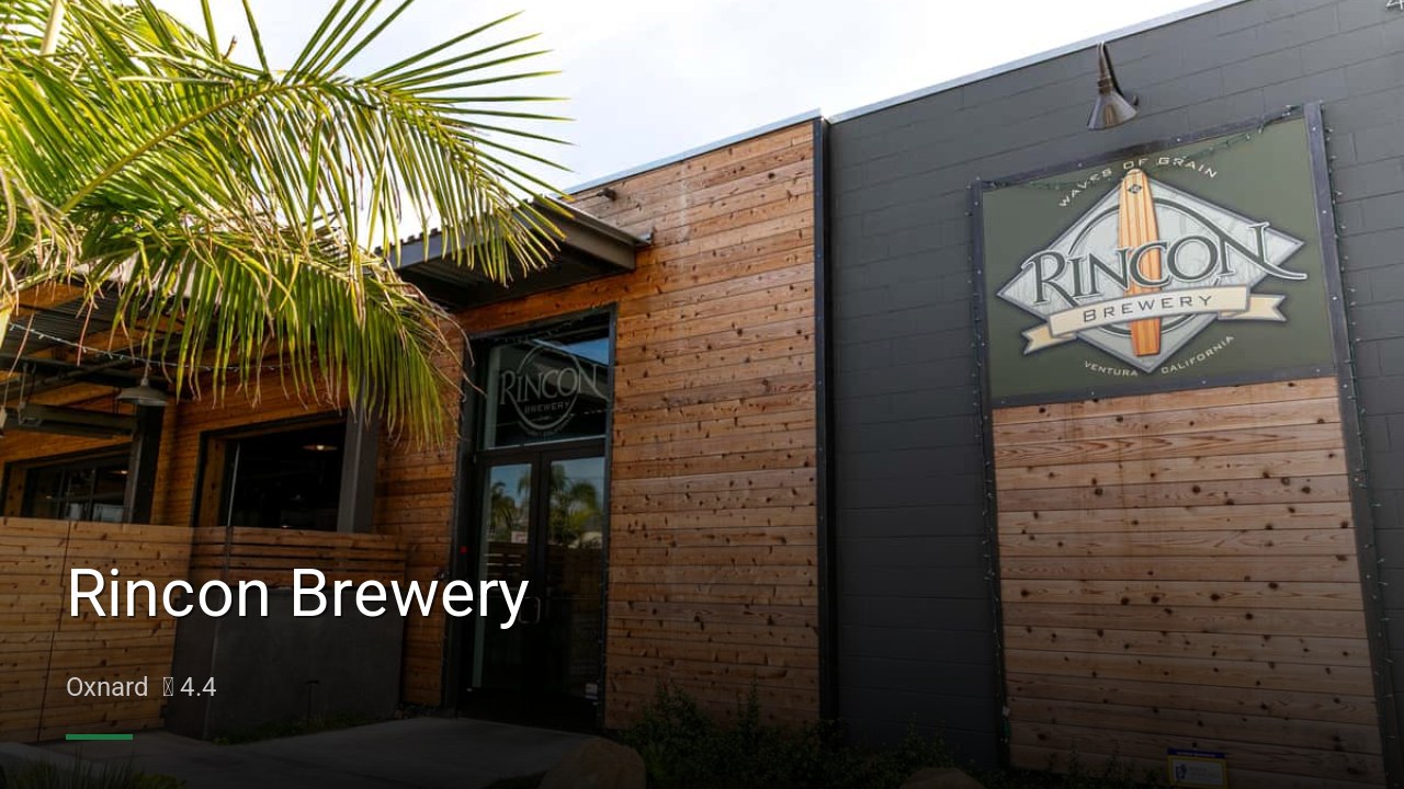 Rincon Brewery - Sports Bars in Oxnard