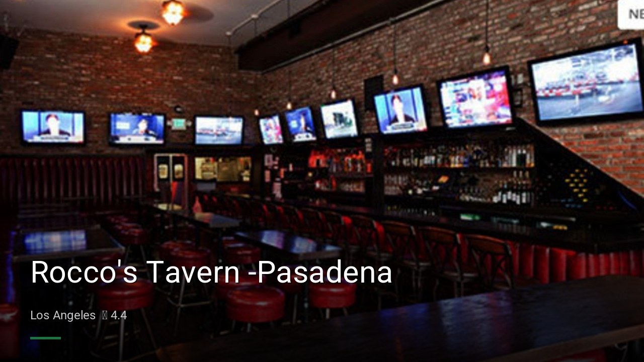 Rocco's Tavern -Pasadena - Sports Bars in Los Angeles