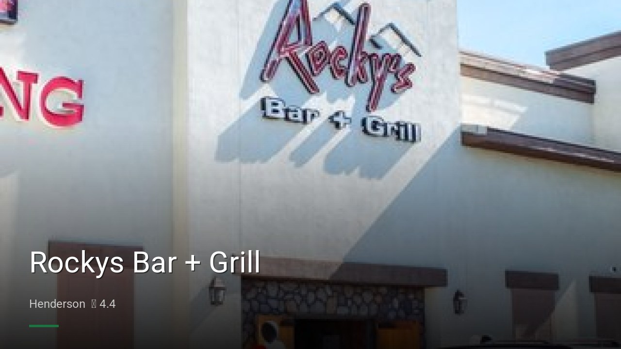 Rockys Bar + Grill - Sports Bars in Henderson