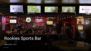 Rookies Sports Bar — Sports bars in Clarksville