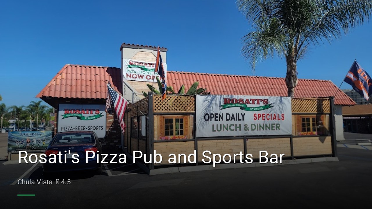 Rosati's Pizza Pub and Sports Bar - Sports Bars in Chula Vista