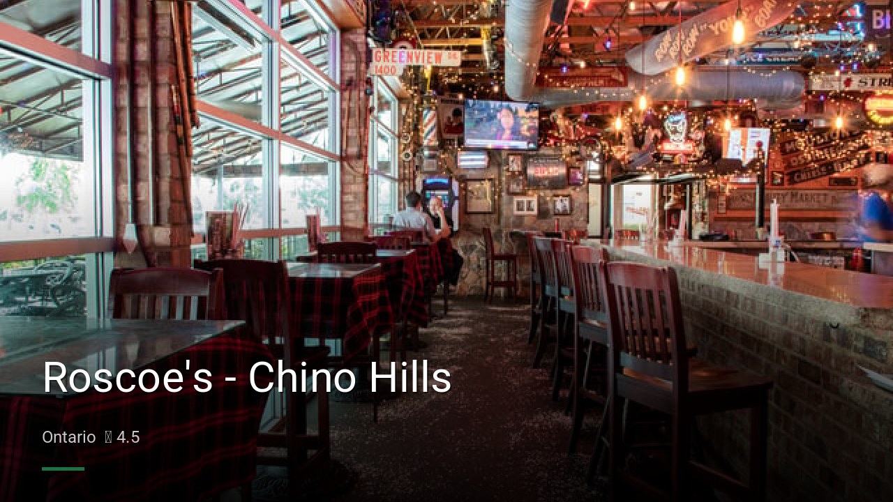 Roscoe's - Chino Hills - Sports Bars in Ontario