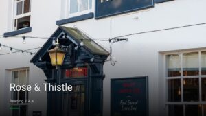 Rose & Thistle — Pubs in Reading