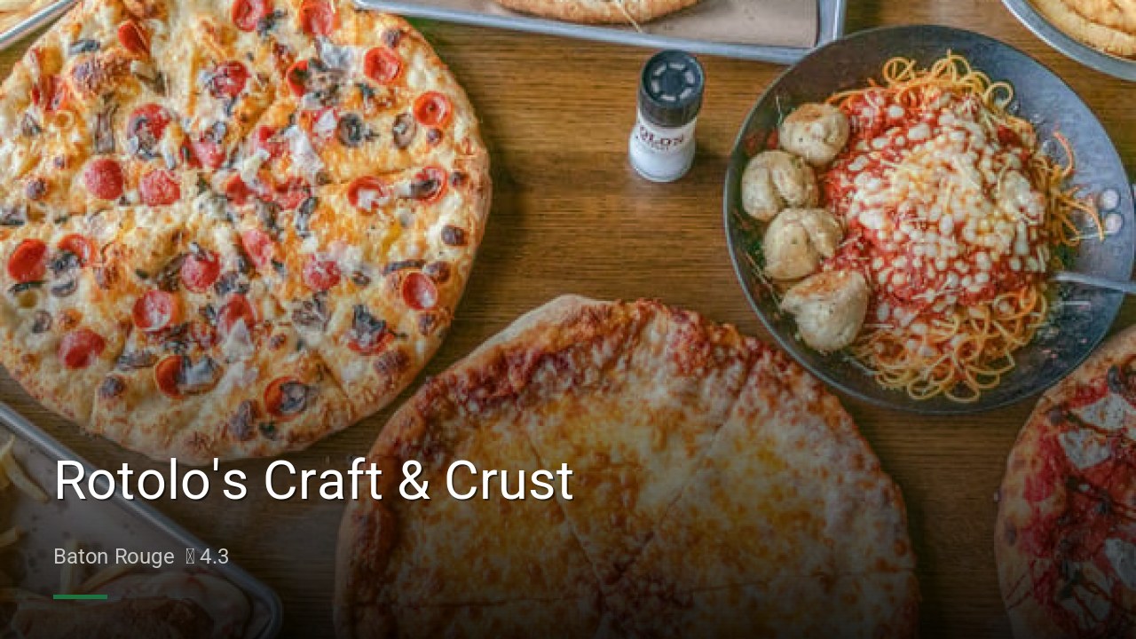 Rotolo's Craft & Crust - Sports Bars in Baton Rouge