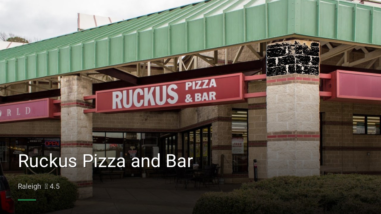 Ruckus Pizza and Bar - Sports Bars in Raleigh