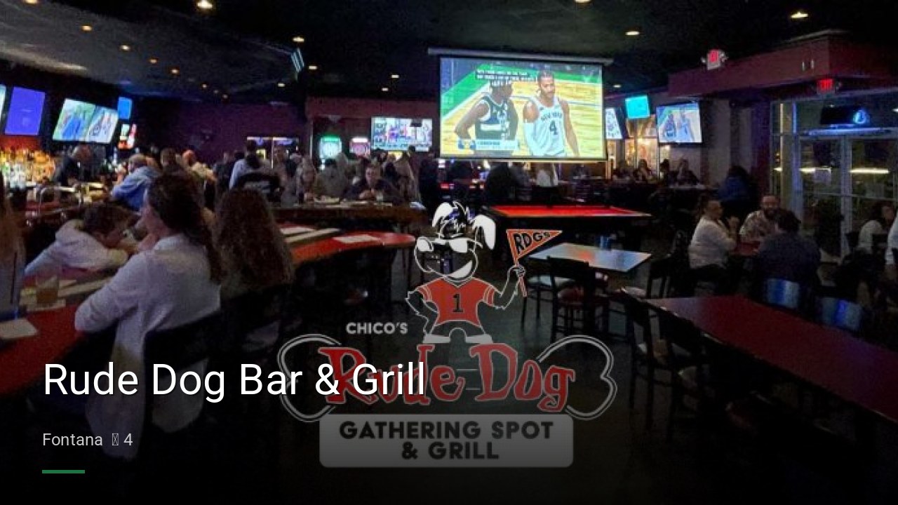 Rude Dog Bar & Grill - Sports Bars in Fontana