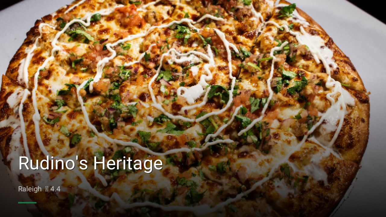 Rudino's Heritage - Sports Bars in Raleigh