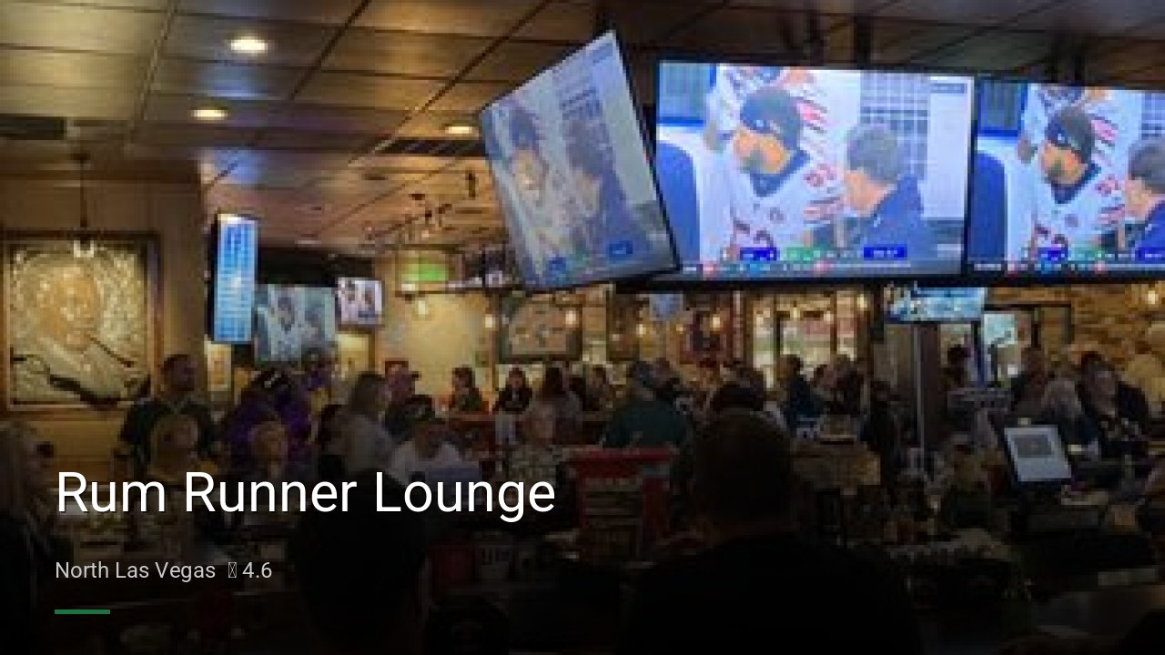 Rum Runner Lounge - Sports Bars in North Las Vegas
