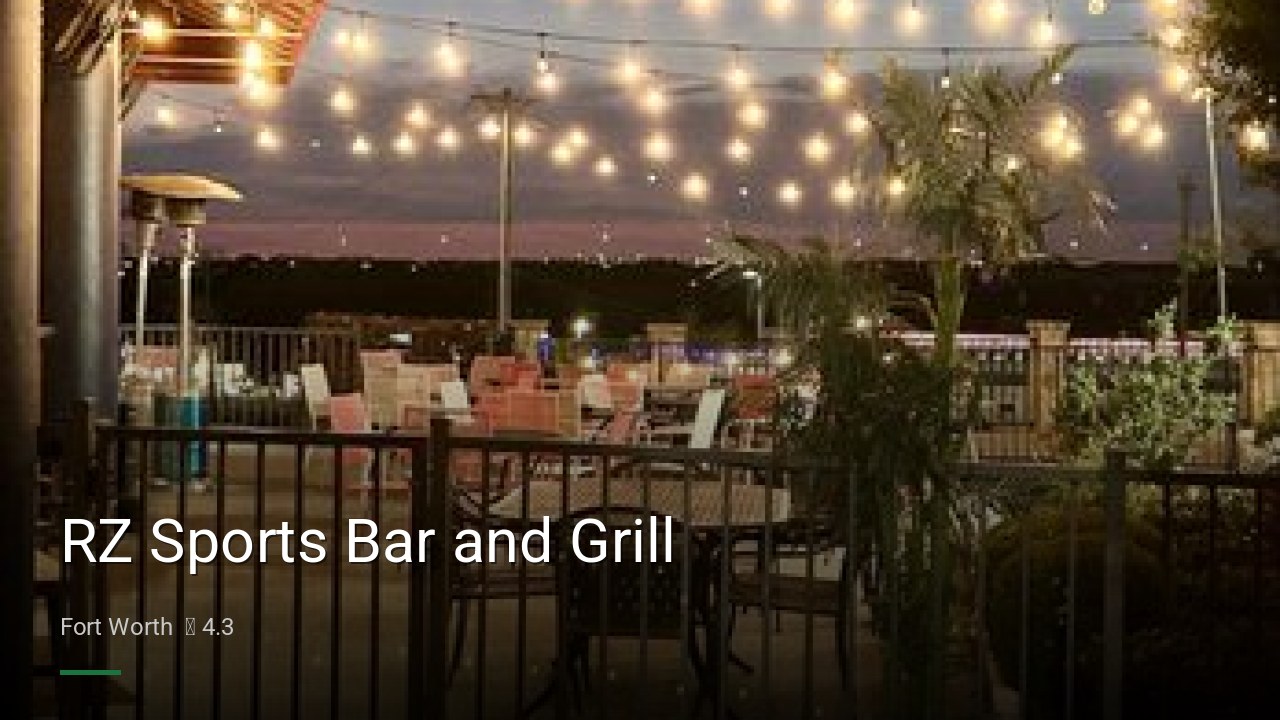 RZ Sports Bar and Grill - Sports Bars in Fort Worth