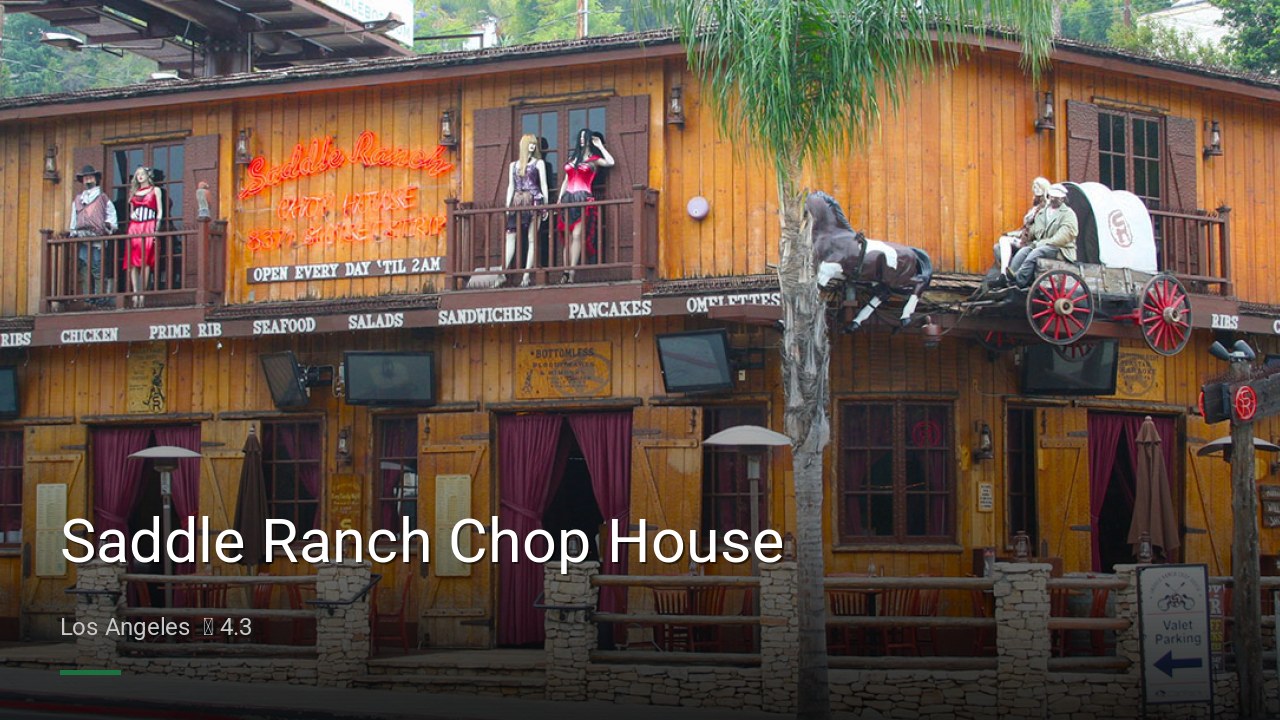 Saddle Ranch Chop House - Sports Bars in Los Angeles