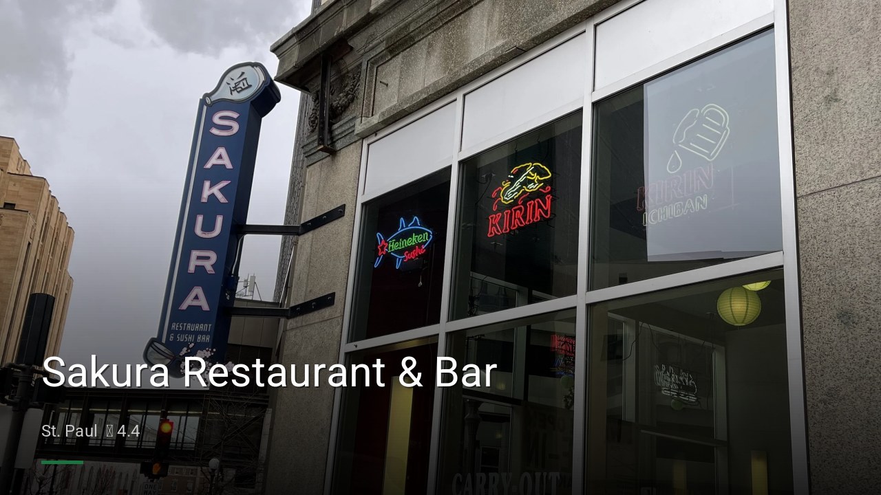 Sakura Restaurant & Bar - Sports Bars in St. Paul