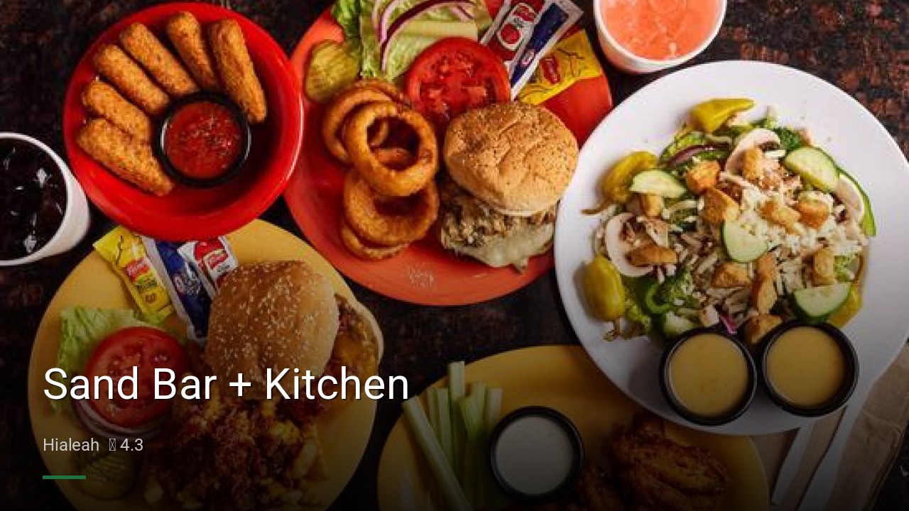 Sand Bar + Kitchen - Sports Bars in Hialeah