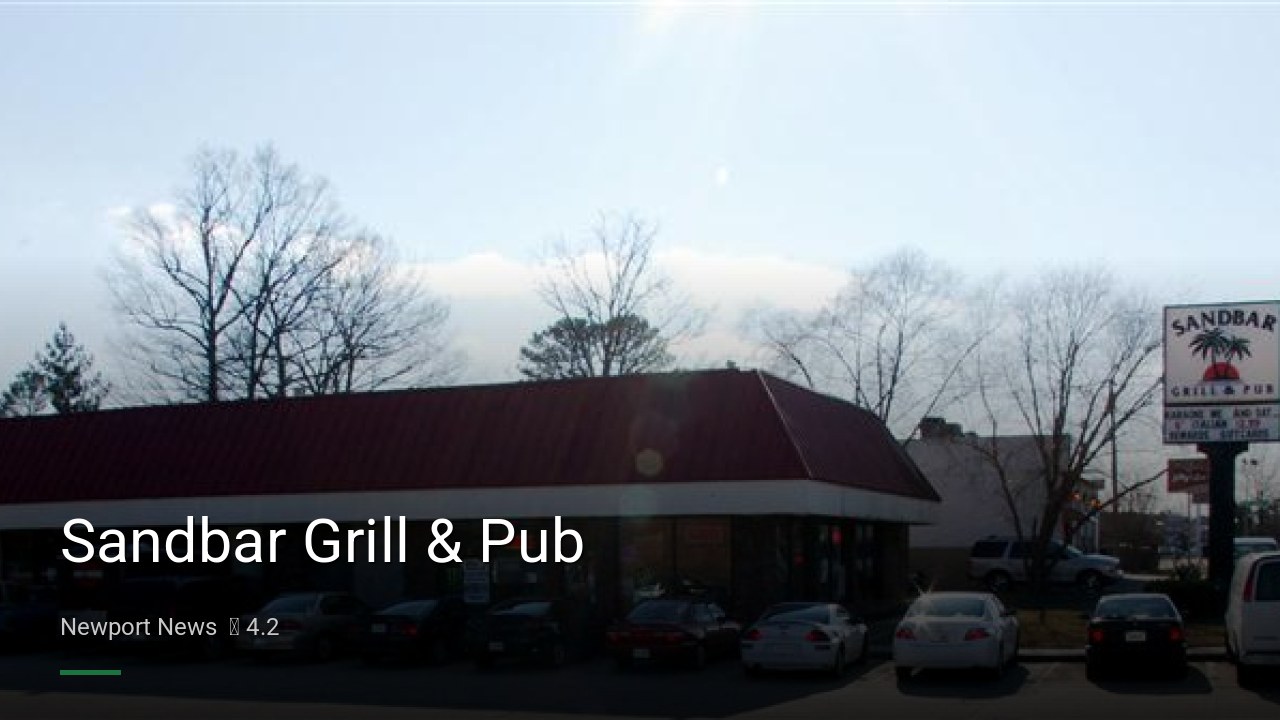 Sandbar Grill & Pub - Sports Bars in Newport News