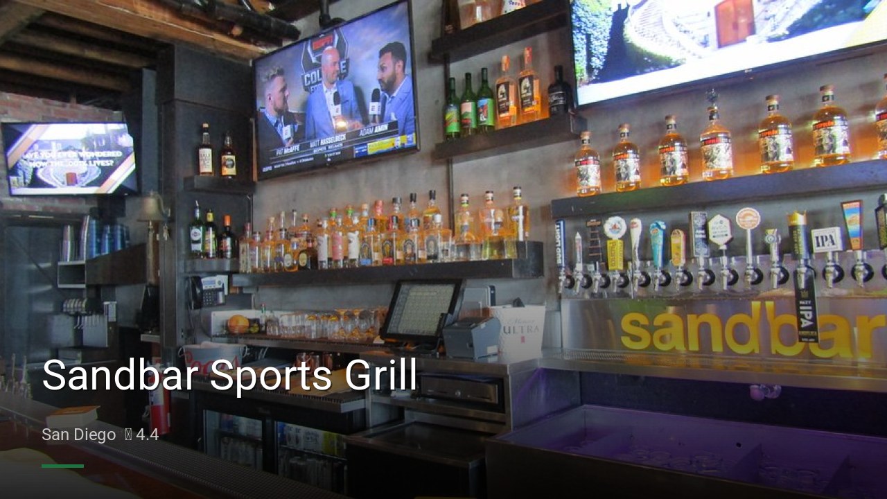 Sandbar Sports Grill - Sports Bars in San Diego