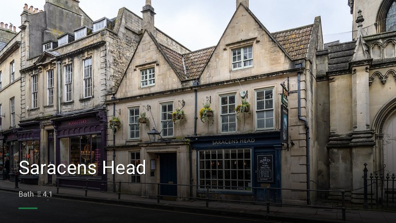 Saracens Head - Sports Bars in Bath