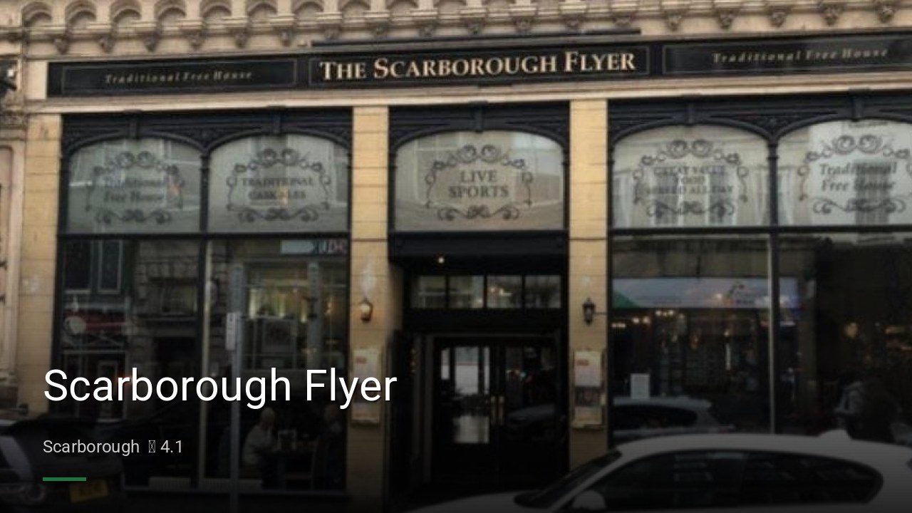 Scarborough Flyer - Sports Bars in Scarborough