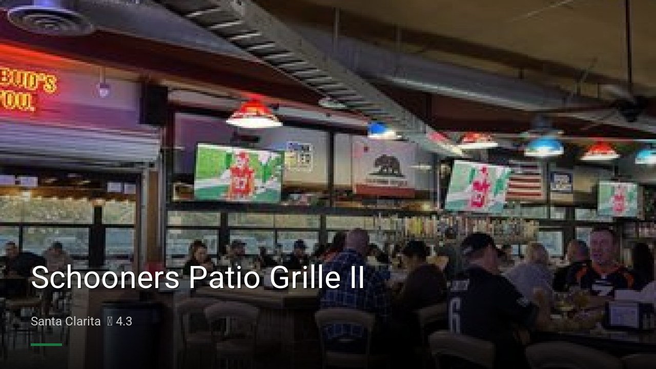 Schooners Patio Grille II - Sports Bars in Santa Clarita