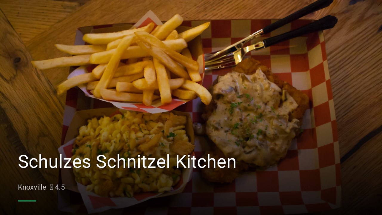 Schulzes Schnitzel Kitchen — Sports bars in Knoxville