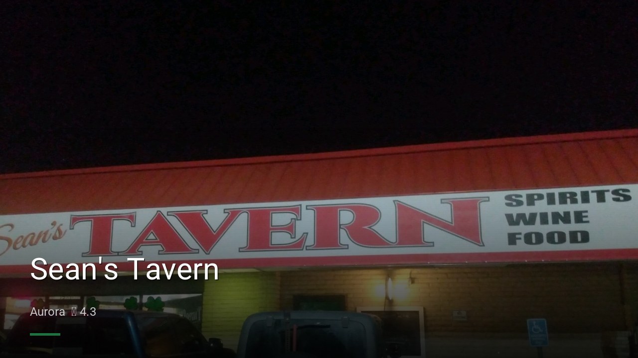 Sean's Tavern - Sports Bars in Aurora