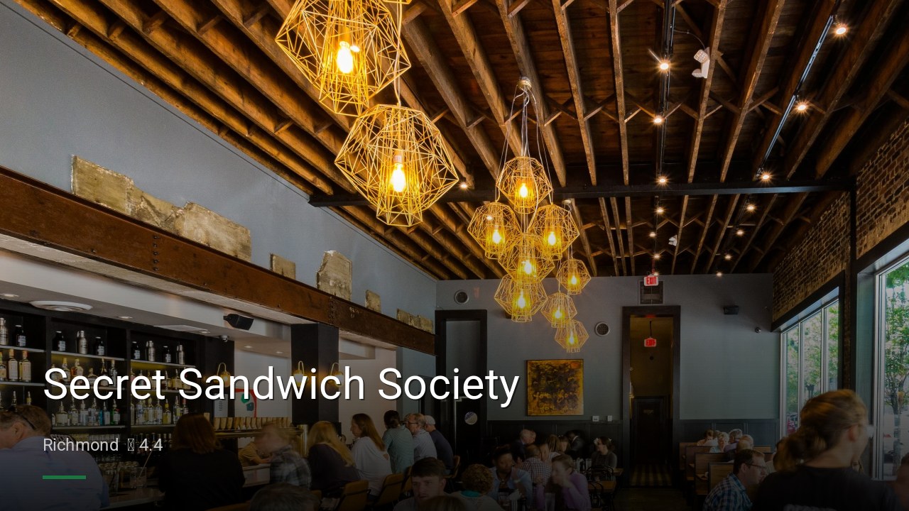 Secret Sandwich Society - Sports Bars in Richmond