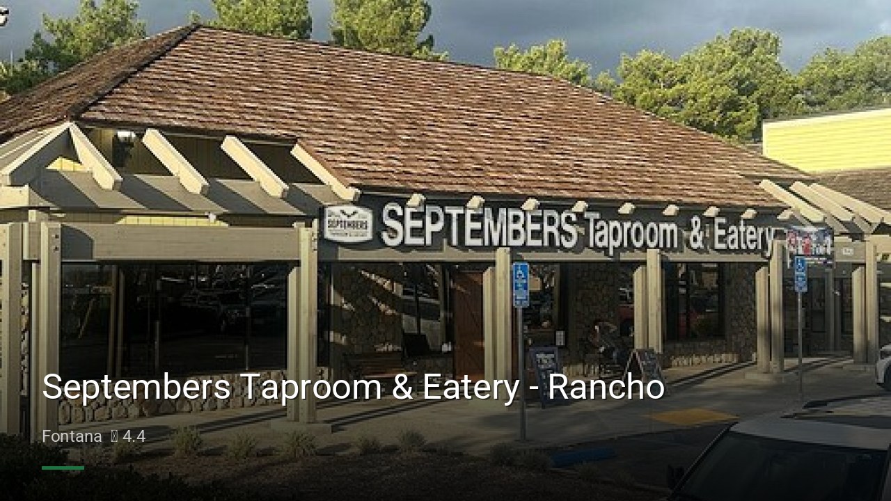 Septembers Taproom & Eatery - Rancho - Sports Bars in Fontana