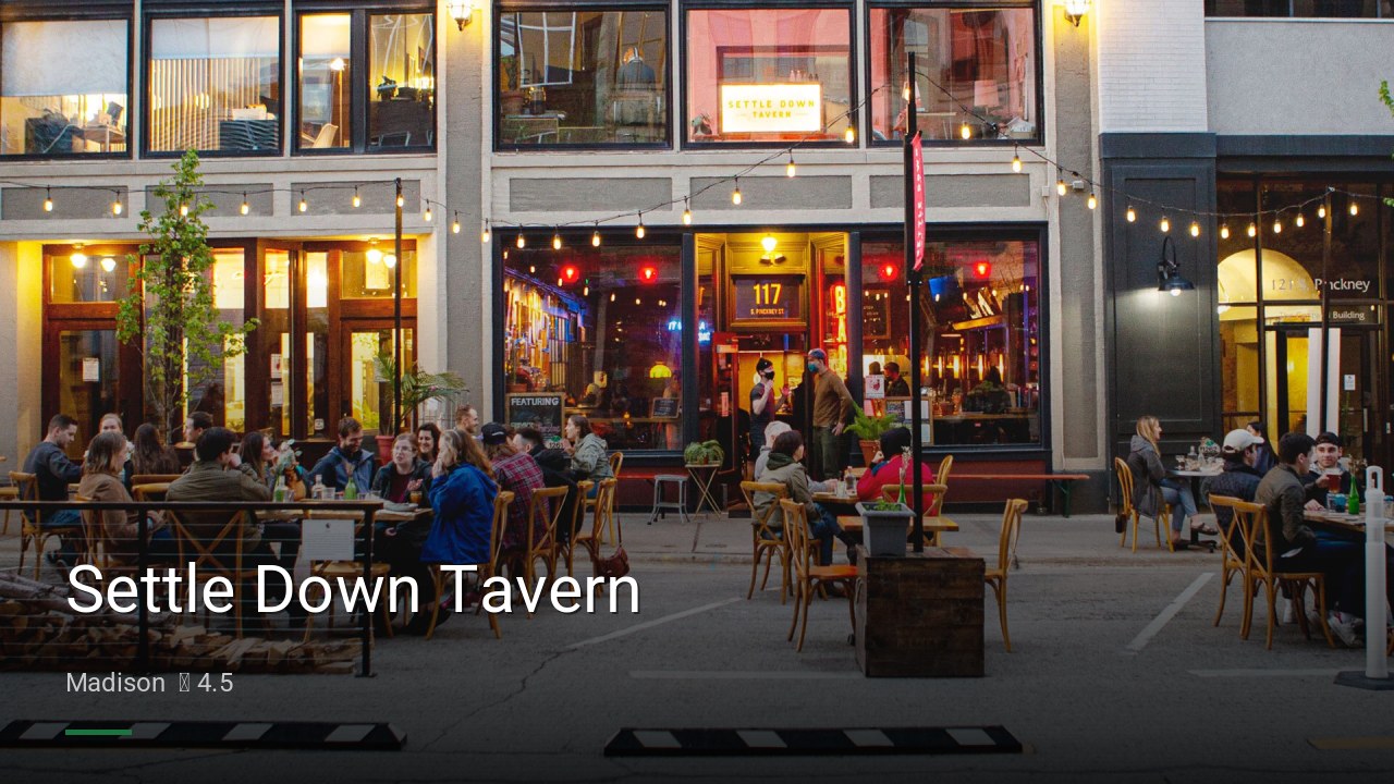 Settle Down Tavern - Sports Bars in Madison